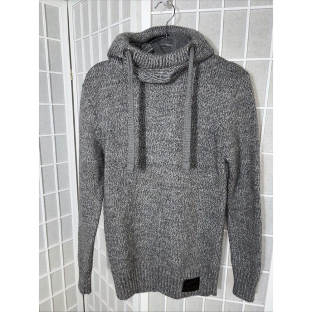 Superdry‎ Womens Stealth SD Knit Hoodie Size S Grey / Winter Twist Gorpcore